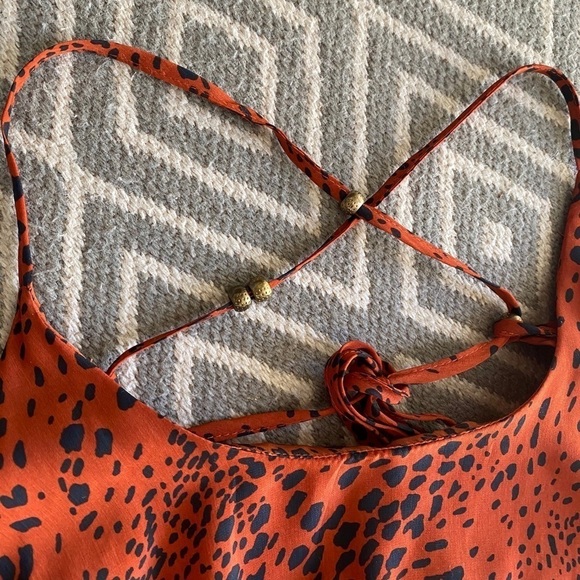 NWT YA Los Angeles Sleeveless Print Maxi Dress Size Large - Picture 4 of 15